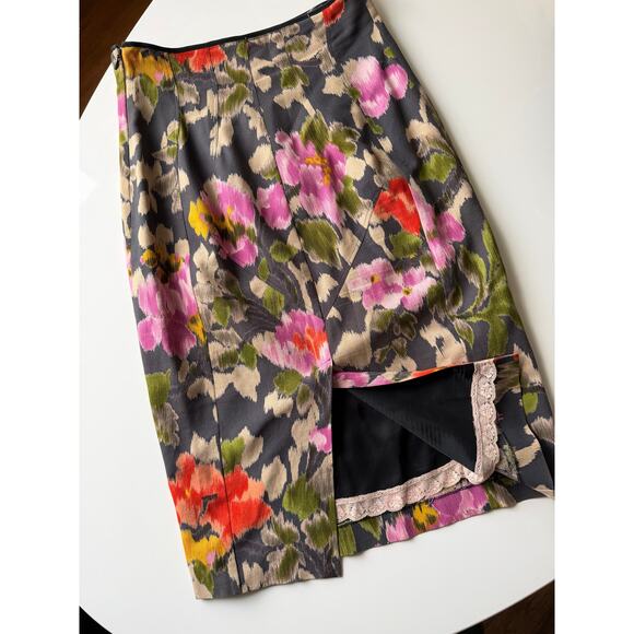 Vintage Paul Smith Floral Pencil Skirt size EU 42 - Picture 4 of 4